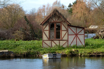 Fototapeta na wymiar Les Hortillonnages, jardins flottants d'Amiens