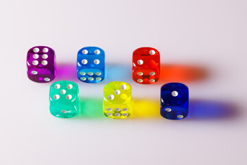 Dice for board game and role-playing game