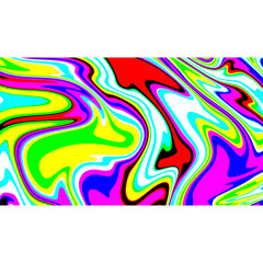 Marbled abstract psychedelic texture, Trippy strip acid pattern. Neon color wavy background