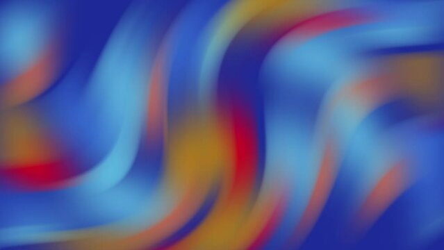Abstract Fractal Flowing Pattern Retro Colors