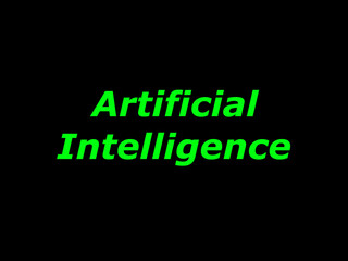 A.I artificial intelligence