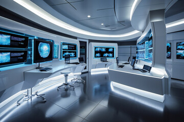 Fototapeta premium Futuristic Healthcare Innovation (AI Generated)