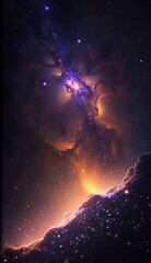 Fototapeta na wymiar dazzling starry sky wallpaper universe starry sky background,Generative AI