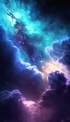 Obraz na płótnie Canvas dazzling starry sky wallpaper universe starry sky background,Generative AI