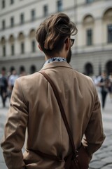 Fototapeta premium person in a street Generative Ai