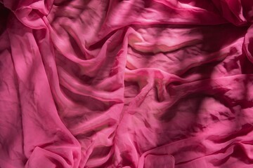 Wrinkled fabric with abstract texture. Background  dark- magic stage lighting