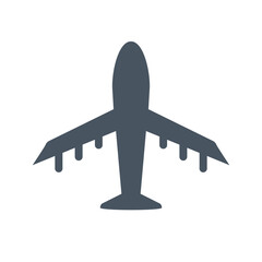 Airplane. Air traffic. Passenger plane and airline. Vector.