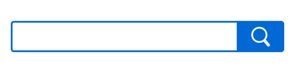 Search bar with large copy space. Internet search box. Vector.