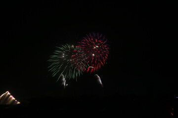 大雨の花火大会