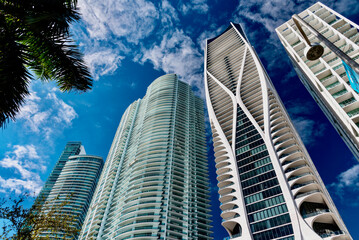 view of Miami city in Florida USA