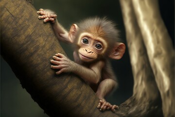 Monkey parent and child