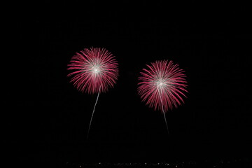 八代の空を彩る花火