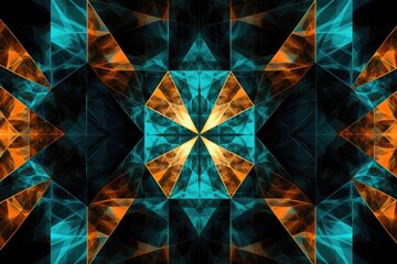 abstract background image that incorporates geometric shapes and patterns to create a sense of order and symmetry Generative AI