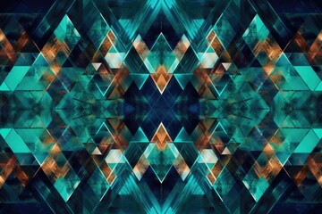 abstract background image that incorporates geometric shapes and patterns to create a sense of order and symmetry Generative AI
