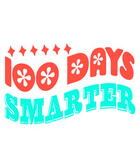 100 Days Smarter Retro SVG