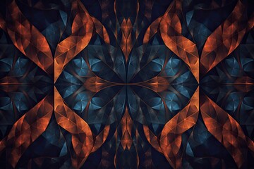 abstract background image that incorporates geometric shapes and patterns to create a sense of order and symmetry Generative AI
