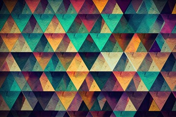 abstract background image that incorporates geometric shapes and patterns to create a sense of order and symmetry Generative AI