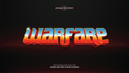 Warfare 3d editable text effect