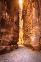canyon road to the treasure of petra