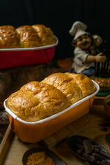 Bread with topping