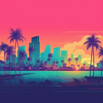 Miami Vibes Wallpaper Background