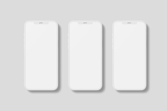 Blank Phone Clay Mockup