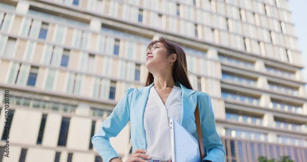 Poster confident business woman portrait