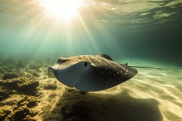 Fototapeta premium The different types of rays and their behavior Generative AI