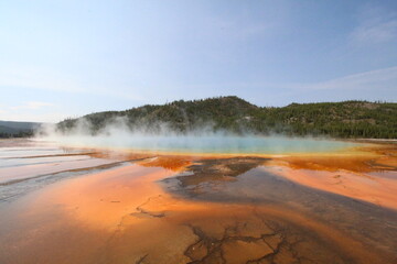 Geysers and Hot Springs of yellowstone