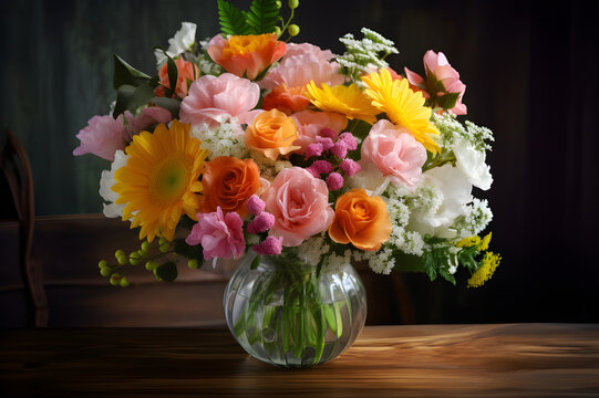 Realistic Flower Bouquet for Every Occasion - Generated by Generative AI