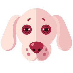 White labradors head vector graphics