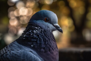 Obraz premium pigeon in a French park. Generative AI