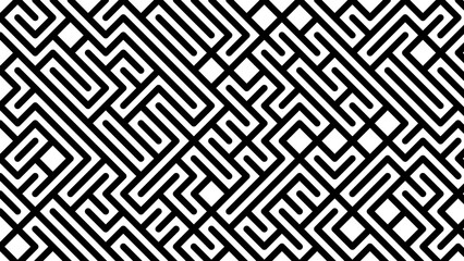 Pattern Abstract vector background design with maze isolated mosaic texture. 