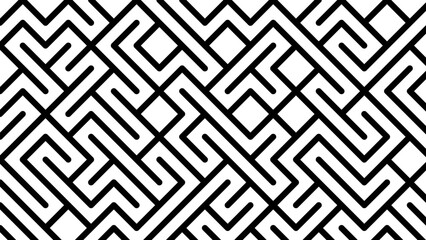 Pattern Abstract vector background design with maze isolated mosaic texture. 