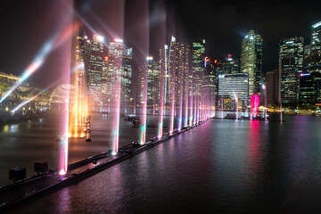 Singapour water and light show