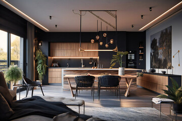 A captivating smart home technology background, showcasing seamless connectivity and futuristic innovations for modern living