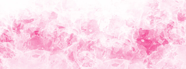 Fototapeta na wymiar The pink watercolor backgrounds white. Abstract grunge pink shades watercolor background. Grunge background frame Soft pink watercolor background. Pink texture background. 