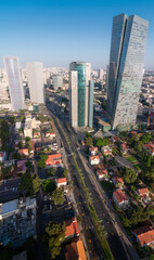Fototapeta na wymiar Modern Tel Aviv vertical view