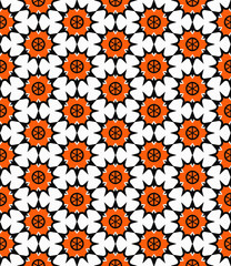 Multi color seamless abstract pattern. Background and backdrop. Multi Colored. Colorful ornamental design. Colored mosaic ornaments. Vector graphic illustration. EPS10.