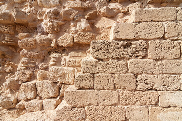 Texture: a wall of Jerusalem stone