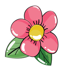 Hand-drawn flowers.Doodle style, sketch, simple botanical line, drawing with plant floral elements