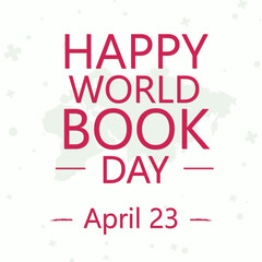 Happy World book day with Text effect