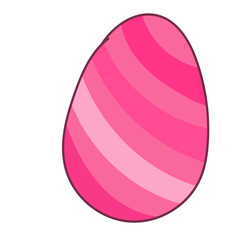 Happy Easter element set of funny rabbit animals, eggs and floral decoration in cute cartoon style. Flat hand drawn icon