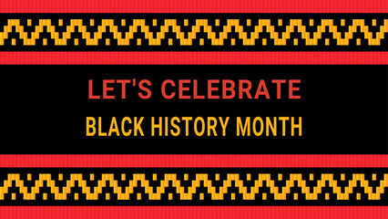 Black history month social media post vector design