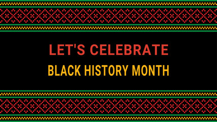 Black history month social media post vector design