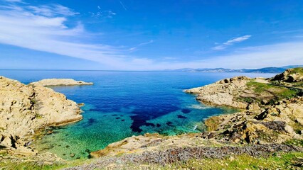 Fototapeta na wymiar Rivage de l’île-Rousse (Corse)