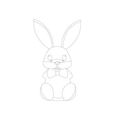 white rabbit on white