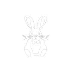 Obraz na płótnie Canvas easter bunny with egg
