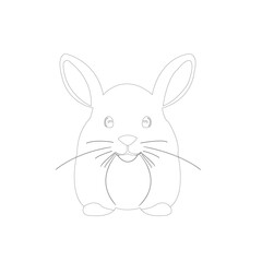 easter bunny with eggs