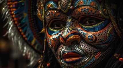 Fototapeta premium AI Colombian Festivities Through the Eyes of Imagination: Captivating, Magical, and Vibrant Photographs That Will Transport You to a World of Fantasy and Wonder
